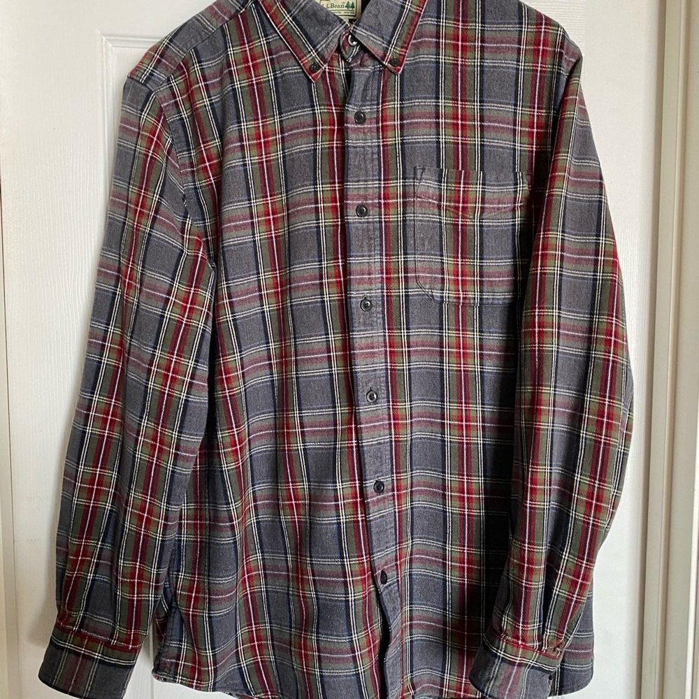 L.L. BEAN - Men's Scotch Plaid Flannel Shirt, Traditional Fit